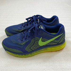 NIKE AIRMAX Running Neutral Ride Mens Size 10 Blue/Green 621077-402 NWOT